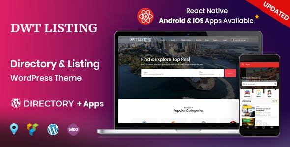 DWT Listing v3.1.1 - Directory & Listing Wordpress Theme