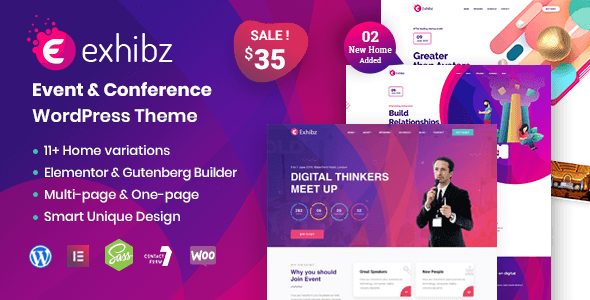 Exhibz v2.1.5 - Event Conference WordPress Theme
