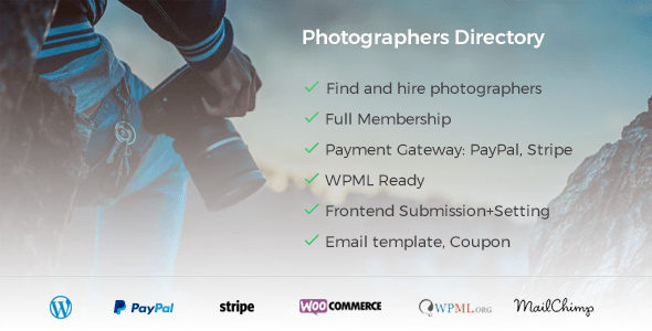 Photographer Directory v1.0.8 - WordPress Plugin
