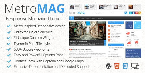 Metro Magazine v3.1 - Responsive WordPress Theme
