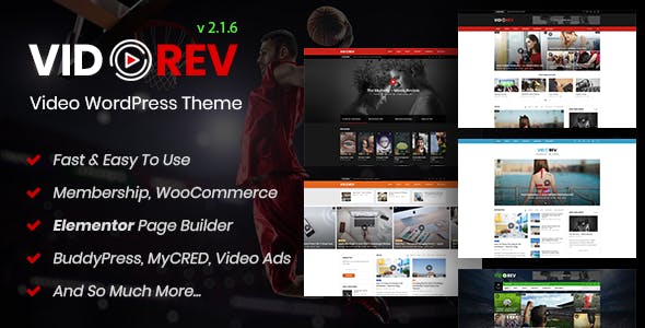VidoRev v2.9.2 - Video WordPress Theme