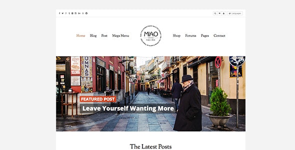 Miao v1.1 - Fashion Magazine, News & Blog WordPress Theme
