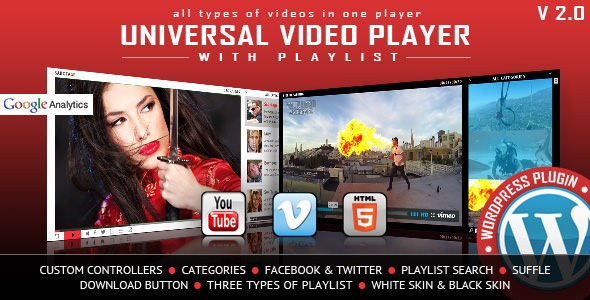 Universal Video Player v3.2.1 - WordPress Plugin