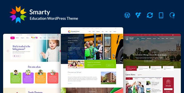 Smarty v3.3.1 - Education WordPress Theme for Kindergarten