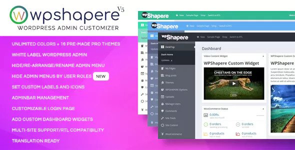 WPShapere v6.0.2 - Wordpress Admin Theme
