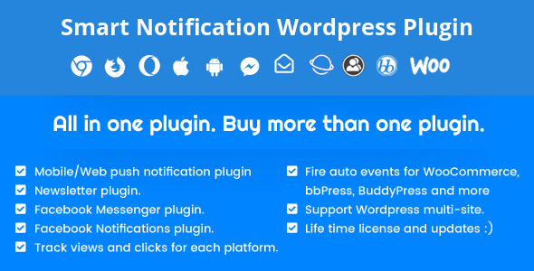 Smart Notification Wordpress Plugin v9.0