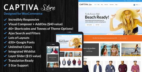 Captiva v2.3 - Responsive WordPress WooCommerce Theme