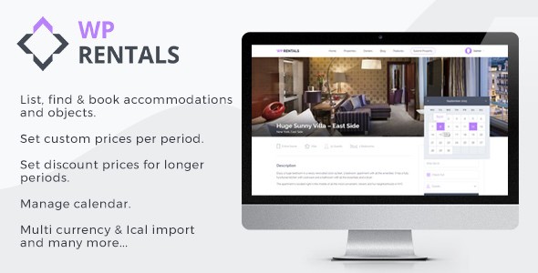 WP Rentals v2.8.1 - Booking Accommodation WordPress Theme