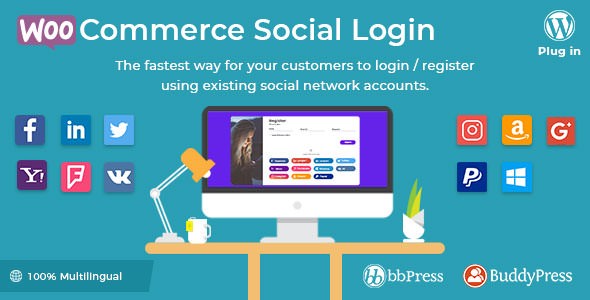 WooCommerce Social Login v2.0.0 - WordPress plugin