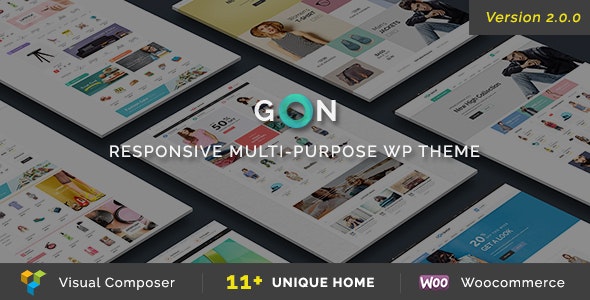 Gon v2.0.0 - Responsive Multi-Purpose WordPress Theme