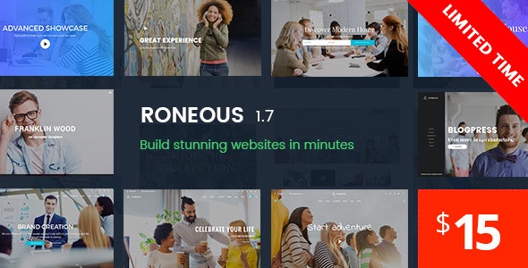 Roneous v1.7.3 - Creative Multi-Purpose WordPress Theme