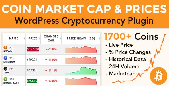 Coin Market Cap & Prices v3.6.4 - WordPress Cryptocurrency Plugin