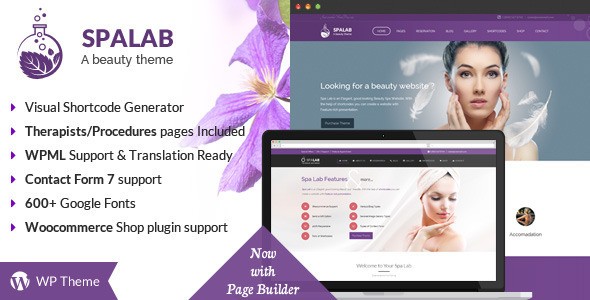 Spa Lab v4.3 - Beauty Salon WordPress Theme
