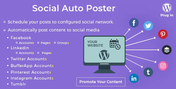 Social Auto Poster v3.1.6 - WordPress Plugin