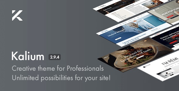 Kalium v2.9.4 - Creative Theme for Professionals