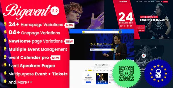 BigEvent v2.3.4 - Conference Event WordPress Theme