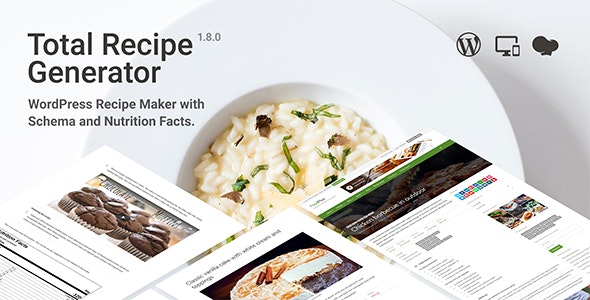 Total Recipe Generator v1.9.0 - WordPress Recipe Maker with Schema and Nutrition Facts