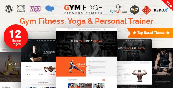 Gym Edge v3.7.2 - Gym Fitness WordPress Theme