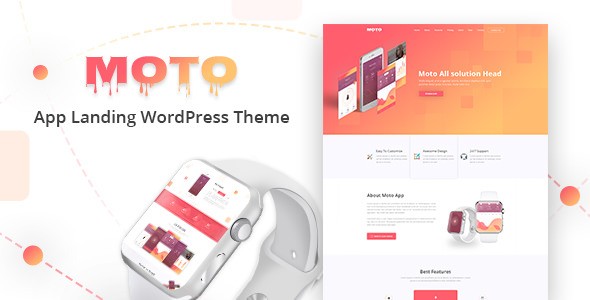 Moto v1.1.5 - WordPress Landing Page Theme