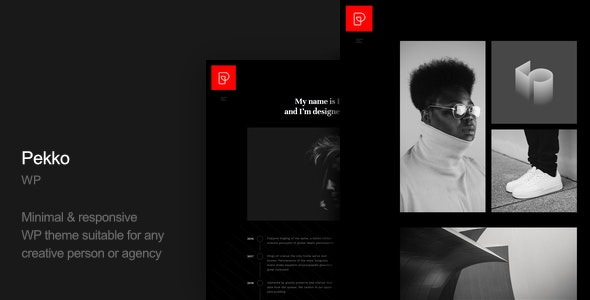 Pekko v1.0 - Minimal Dark WordPress Theme