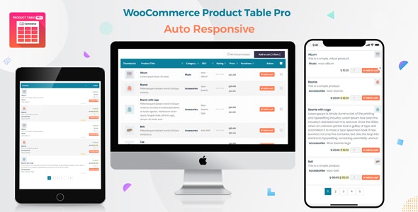 Woo Product Table Pro v5.7.4 - WooCommerce Product Table view solution