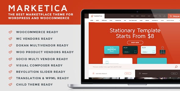Marketica v4.6.0 - Marketplace WordPress Theme