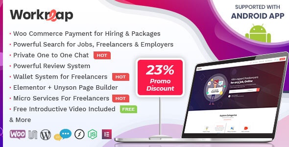 Workreap v1.3.2 - Freelance Marketplace WordPress Theme
