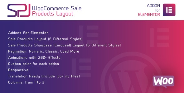 WooCommerce Sale Products Layout for Elementor v1.0 - WordPress Plugin