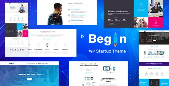Begin v1.8 - Startup, SaaS WordPress Theme