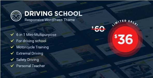 Driving School v1.4.1 - WordPress Theme