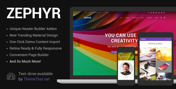 Zephyr v6.8 - Material Design Theme