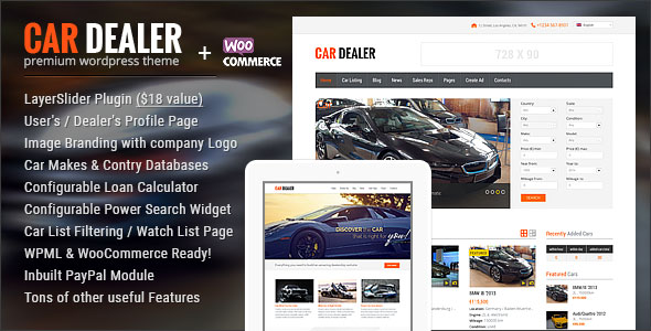 Car Dealer v1.5.1 - Automotive Responsive WordPress Theme