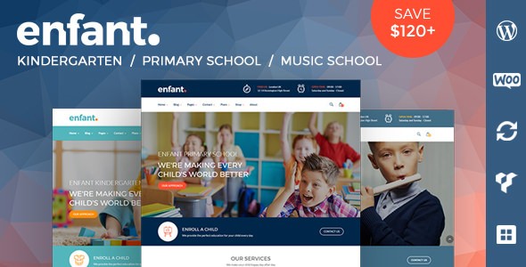 Enfant v3.1.6 - School and Kindergarten WordPress Theme