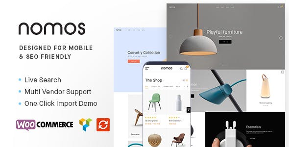 Nomos v2.4.5 - Modern AJAX Shop Designed For Mobile And SEO Friendly (RTL Supported)