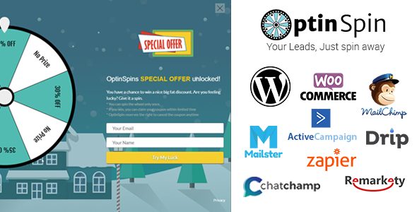 OptinSpin v2.1.6 - Fortune Wheel Integrated With WordPress