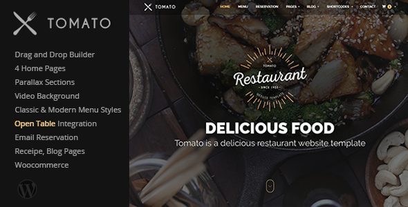 Tomato v1.4 - Restaurant, Cafe, Espresso Theme