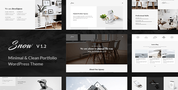 Snow v1.3.3 - Minimal & Clean WordPress Portfolio Theme