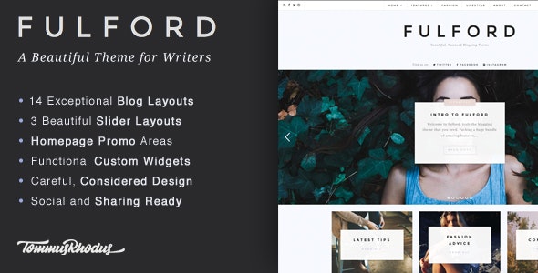 Fulford v1.0.9 - Responsive WordPress Blogging Theme