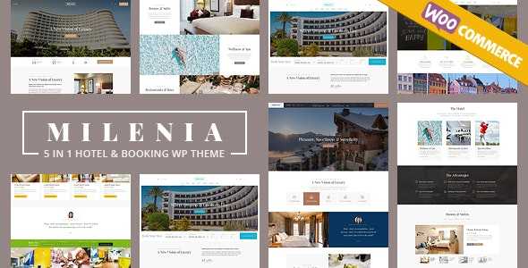 Milenia v1.1.8 - Hotel & Booking WordPress Theme