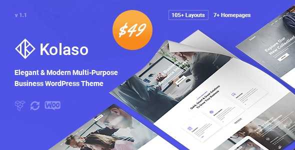 Kolaso v1.2.0 - Modern Multi-Purpose WordPress Theme