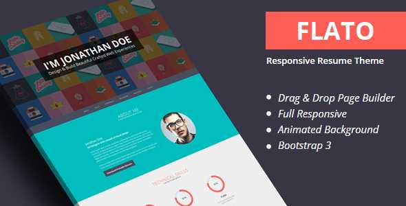 Flatoo v4.1 - vCard, Resume, Personal WordPress Theme