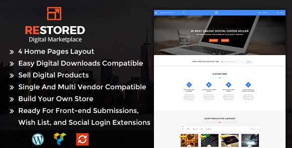 Restored MarketPlace v1.4 - MarketPlace WordPress Theme