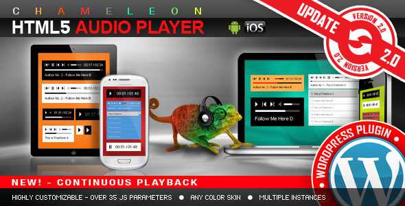 HTML5 Audio Player WordPress Plugin v3.3