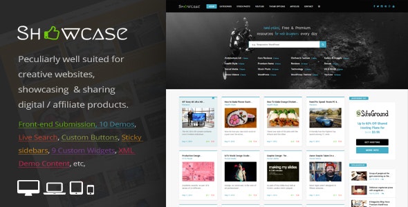 Showcase v2.9 - Responsive WordPress Grid / Masonry Blog Theme