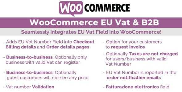 WooCommerce Eu Vat & B2B v8.9