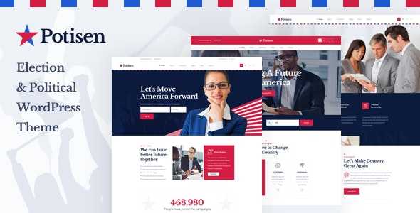 Potisen v1.0 - Election & Political WordPress Theme