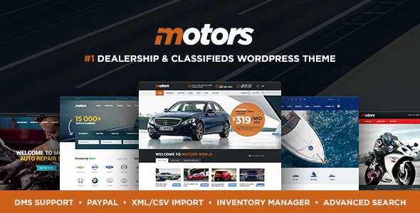Motors v4.6.5 - Automotive, Cars, Vehicle, Boat Dealership