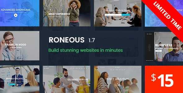 Roneous v1.7.4 - Creative Multi-Purpose WordPress Theme