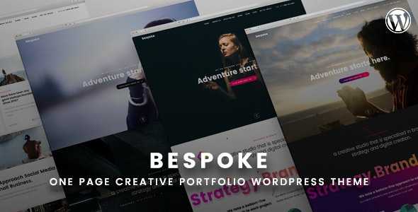Bespoke v1.0 - Onepage Creative WordPress Theme