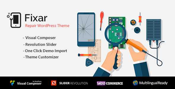 Fixar v1.2.7 - Phone & Computer Repair Theme